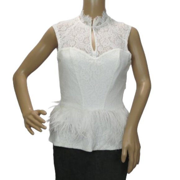Bebe Lace Babydoll Top - Picture 1 of 6